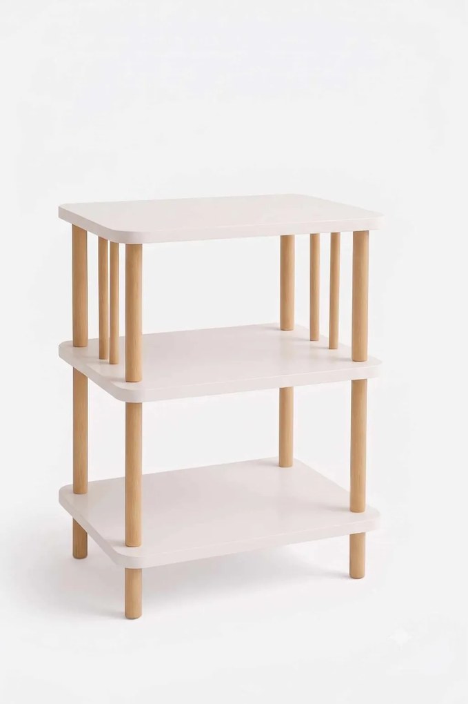 Dohányzóasztal, fehér, 40 cm – Pk257