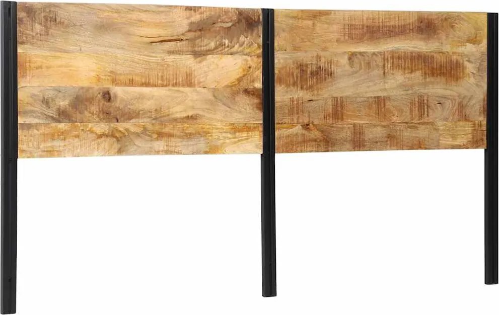 vidaXL tömör fa mangó és vas fejtámla 200 cm