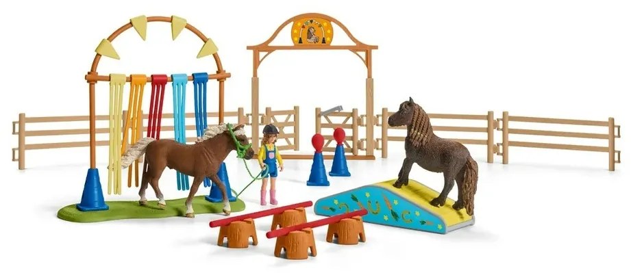 Schleich 42481 póni ügyességi edzés