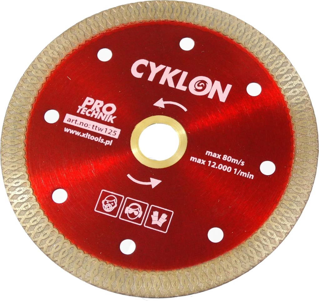 Gyémánttárcsa szupervékony 125x10x1.2 gres kerámia csempe TTW125