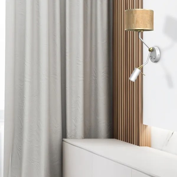 Fali lámpa CORK 1xE27/40W/230V + 1xGU10/MR11/7W