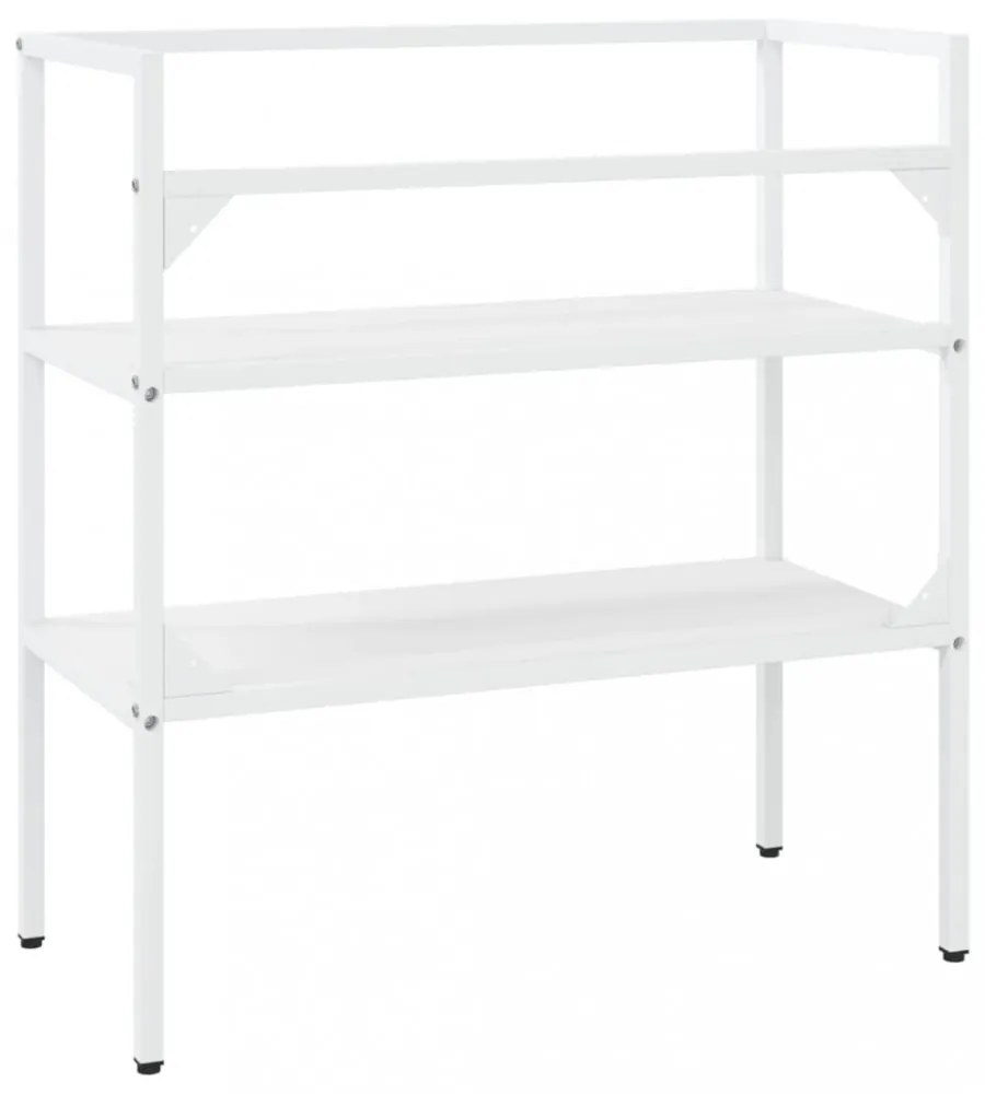 fehér vas fürdőszobai mosdókagylókeret 79 x 38 x 83 cm