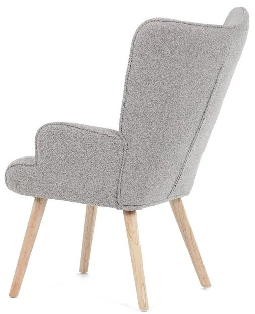 Fotel, Szürke Bouclé Szövet. AK-309 GREY2