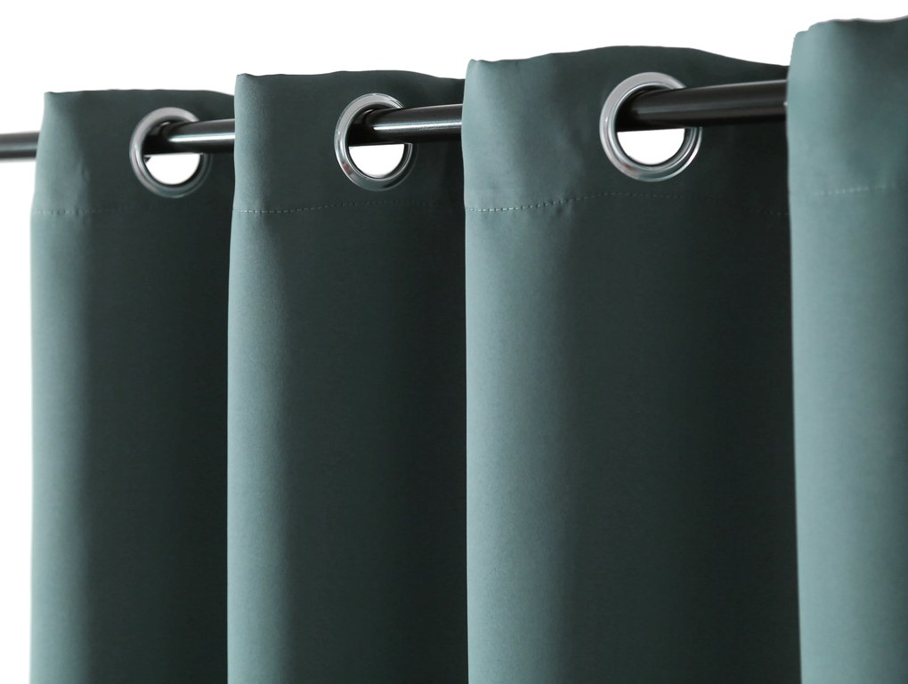 Türkizkék OXFORD függöny 140x250 cm Felfüggesztés: Hullámos sínszalag