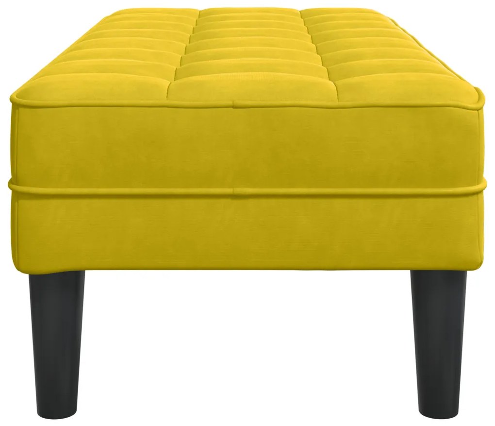 Pad Sárga 113x57x39 cm Bársonyos