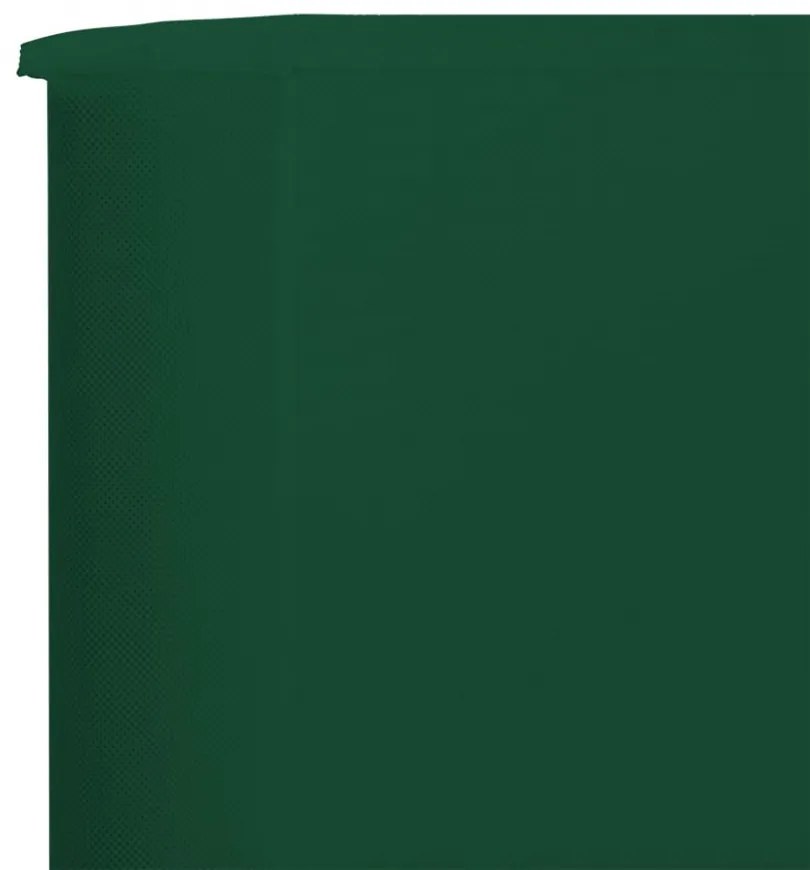 zöld szövet 3-paneles szélfogó 400 x 160 cm