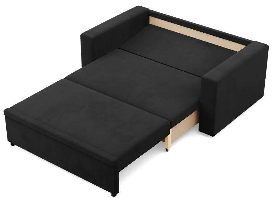 Zeus kanapé, szövet anyag, hab töltet, egyenes kartámasz, fekete