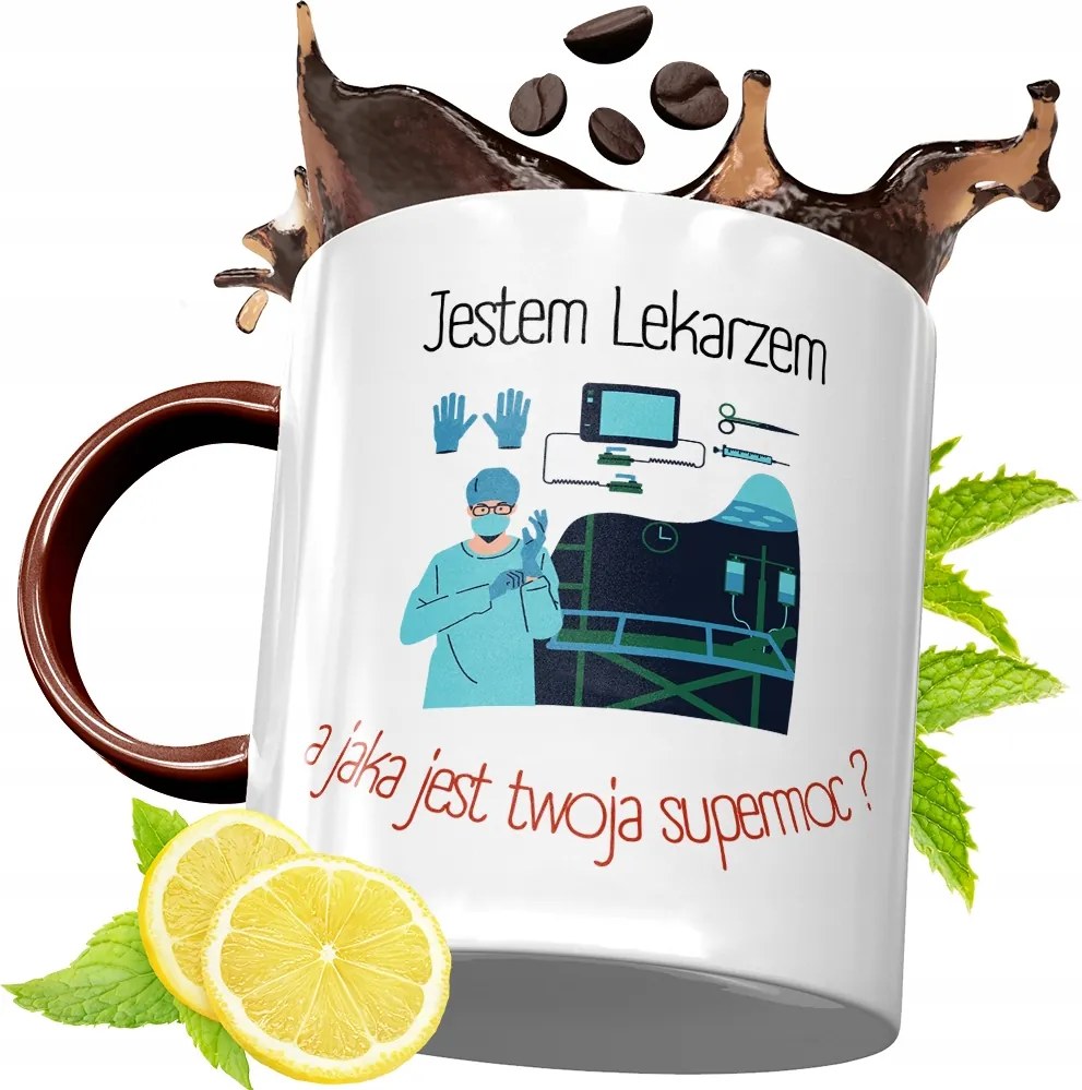 Bordó Bögre Doktornak Születésnapra Ajándék fényképes nyomattal