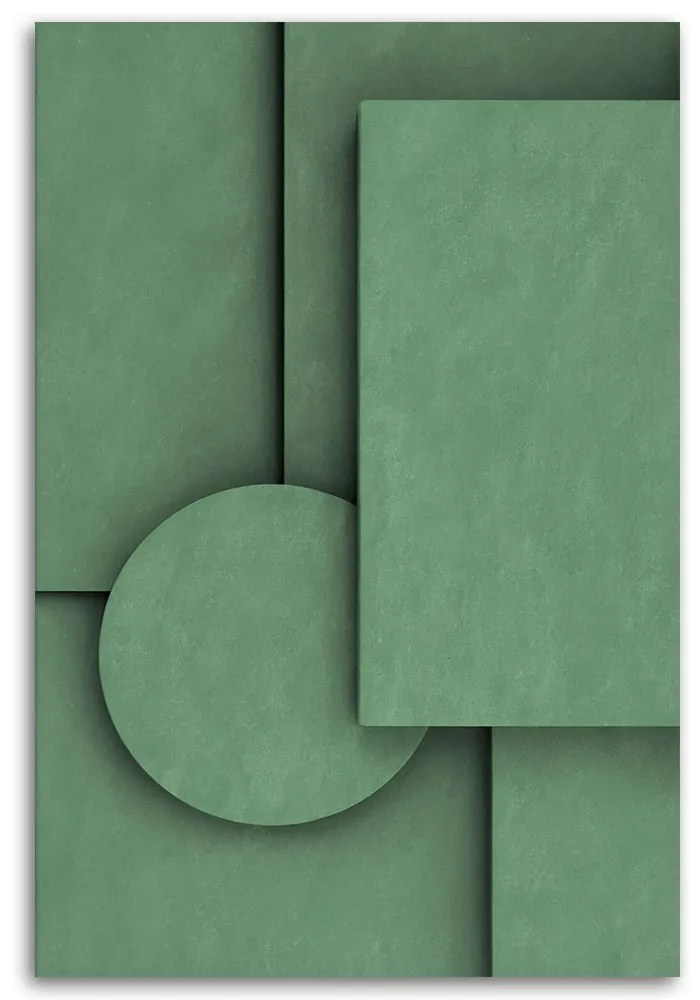 Gario Vászonkép Geometriai formák domborműve Méret: 80 x 120 cm