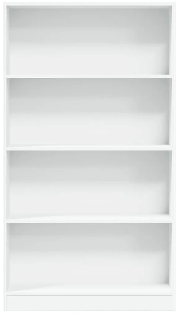 fehér szerelt fa könyvespolc 80 x 24 x 143 cm