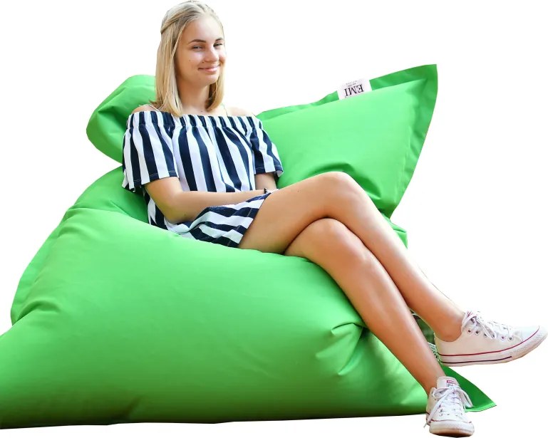 EMI zöld nylon babzsákfotel