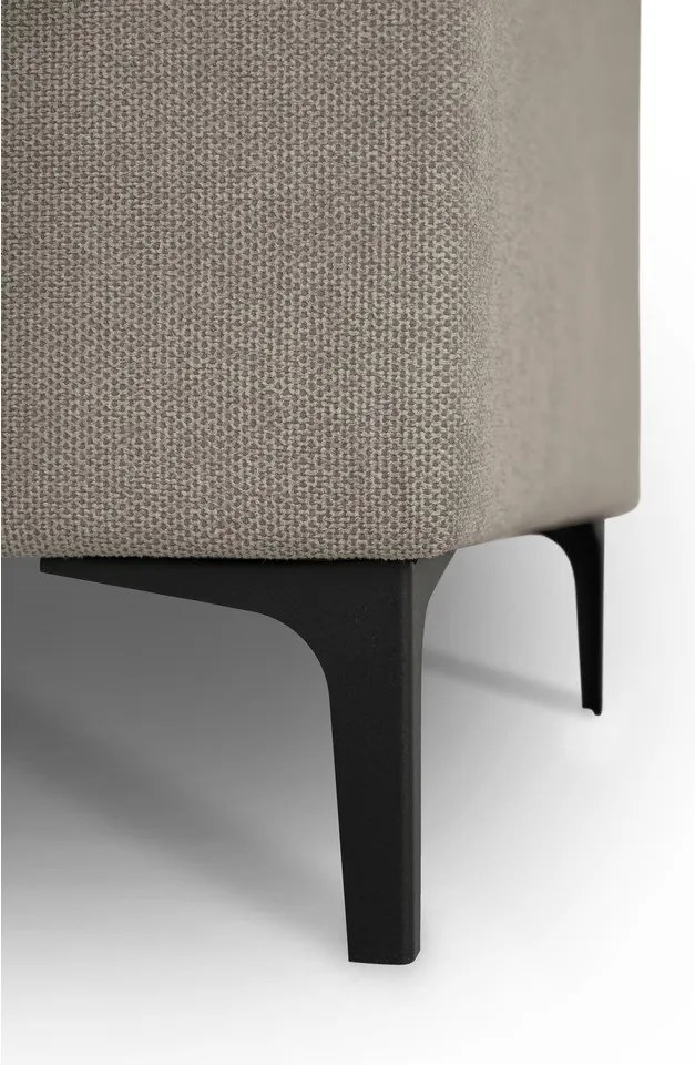 Világosbarna zsenília sarokkanapé (jobb oldali-U alakú) Fabian – Scandic