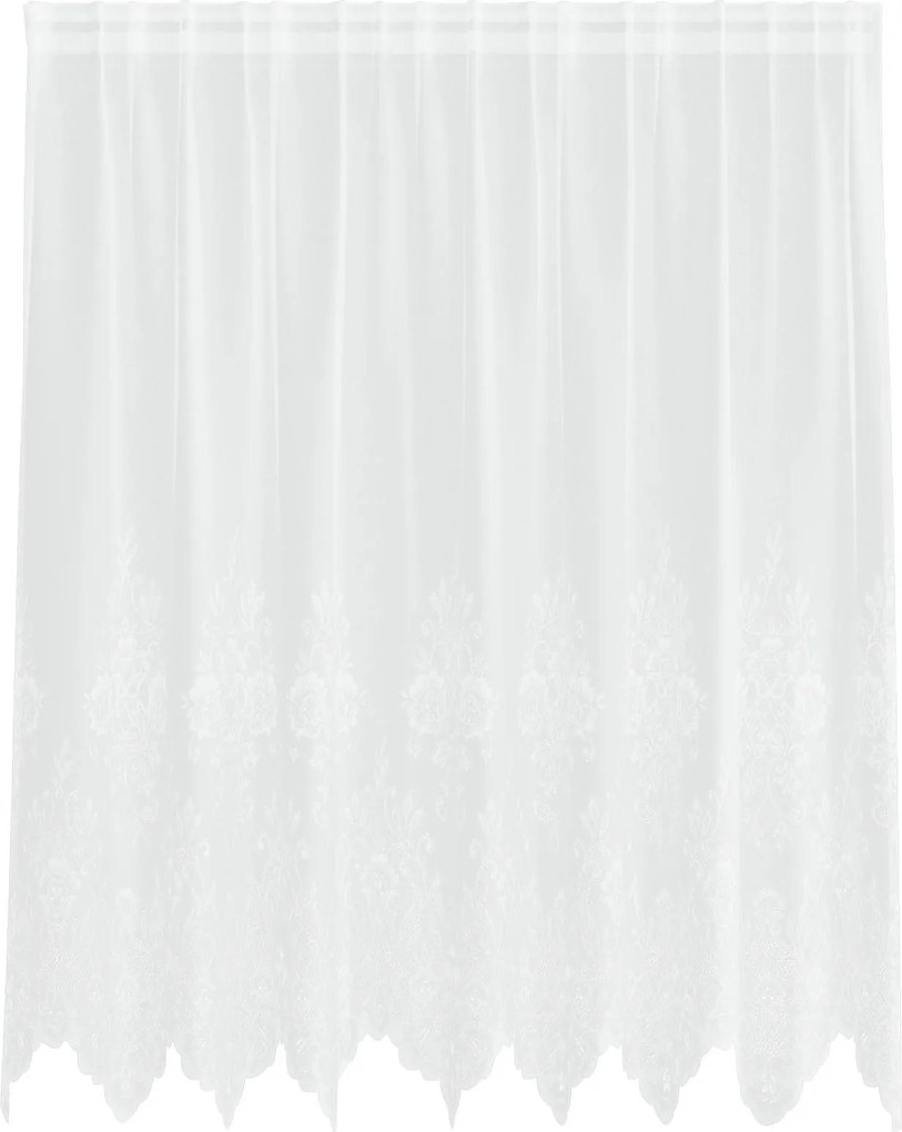 vidaXL Csipkés Függöny függönyökkel Fehér 160 x 200 cm Poliészter