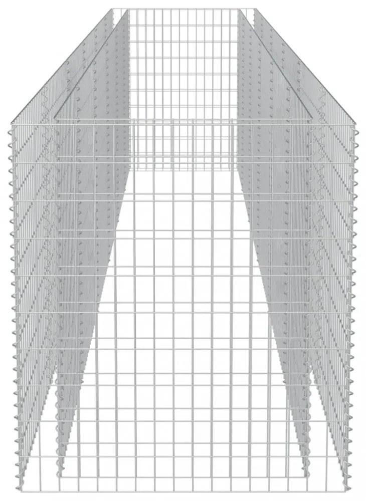 horganyzott acél gabion magaságyás 540 x 90 x 100 cm