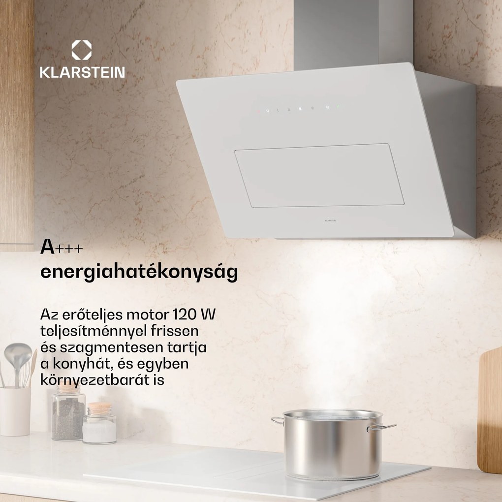 Klarstein SleekAir páraelszívó | A+++ | 717 m³/h | Érintővezérlés | LED | 60 cm