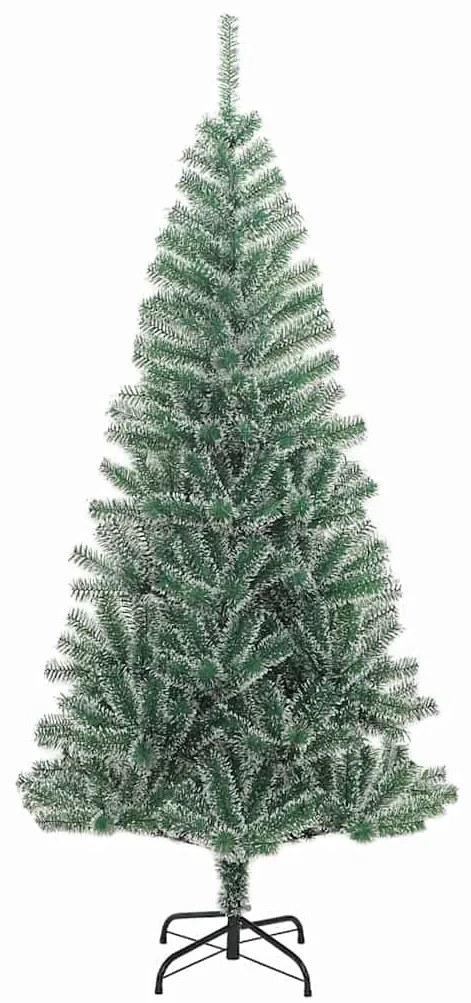 Mű karácsonyi fa hóval borítva LED fényekkel 300 LED-del 240 cm