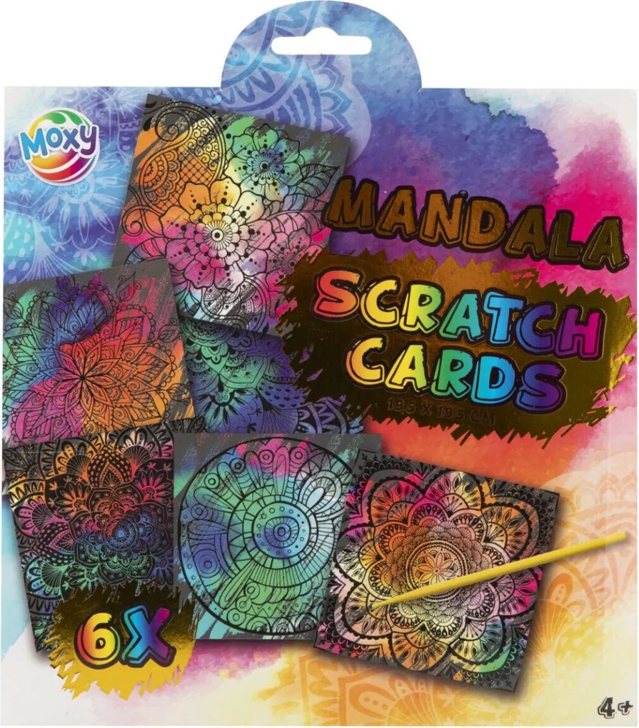 Mandala Colorful scratch képkarcoló készlet