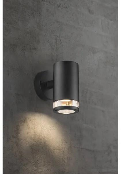 Nordlux - Kültéri fali lámpa BIRK 1xGU10/28W/230V IP44 fekete