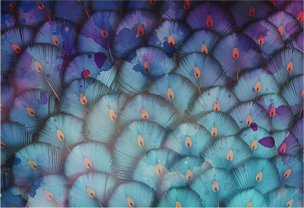 Flizelin tapéta Flizelin fali Prémium színes tollak 152x104