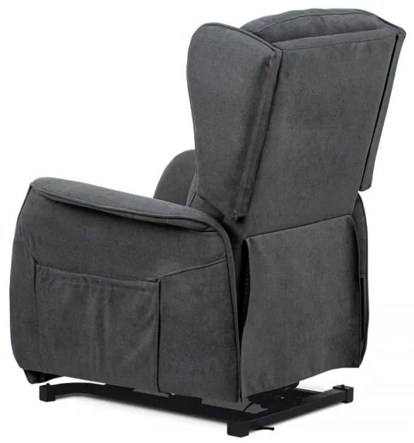 Fotoliu Pentru Tv Și Relaxare Cu Control Electric, Tapițerie Textil Gri Tv-1190