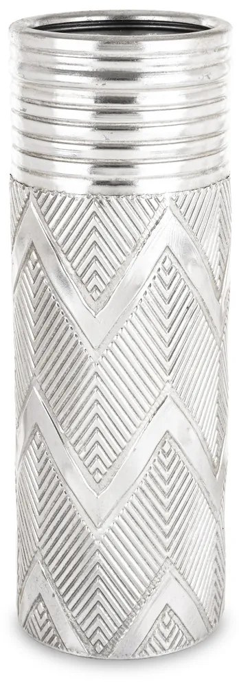 Derby design Esernyőtartó, ezüst fém, 55x19.5x19.5cm