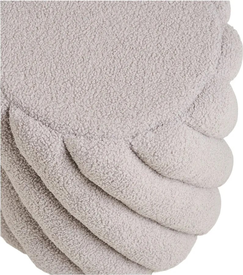 Szürke buklé puff Sana – House Nordic