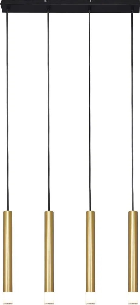 Zuma Line P241125804GD - VELIC, kábellel függesztett csillár 4xG9/5W/230V, arany