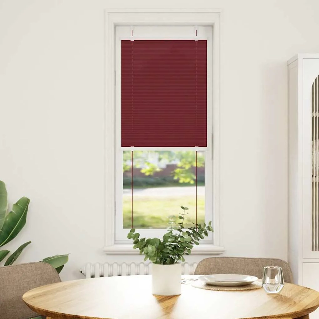 pliszírozott redőny Bordeaux piros 40x150 cm szövetszélesség