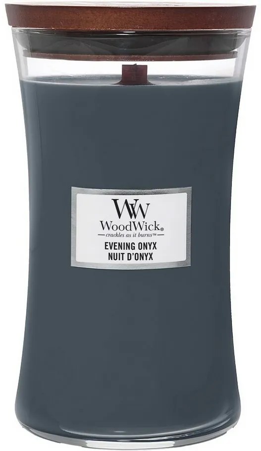 WoodWick Illatos gyertya nagy váza Evening Onyx, 609 g