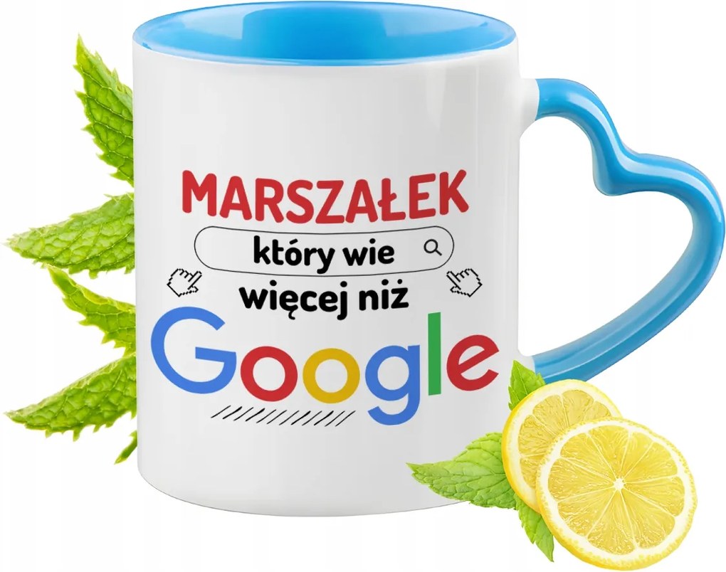 Marosvásárhelyi Kék Bögre Szív Alakú Füllel Ajándék