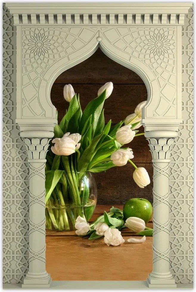 Poszterek 40x60 Fehér tulipánok