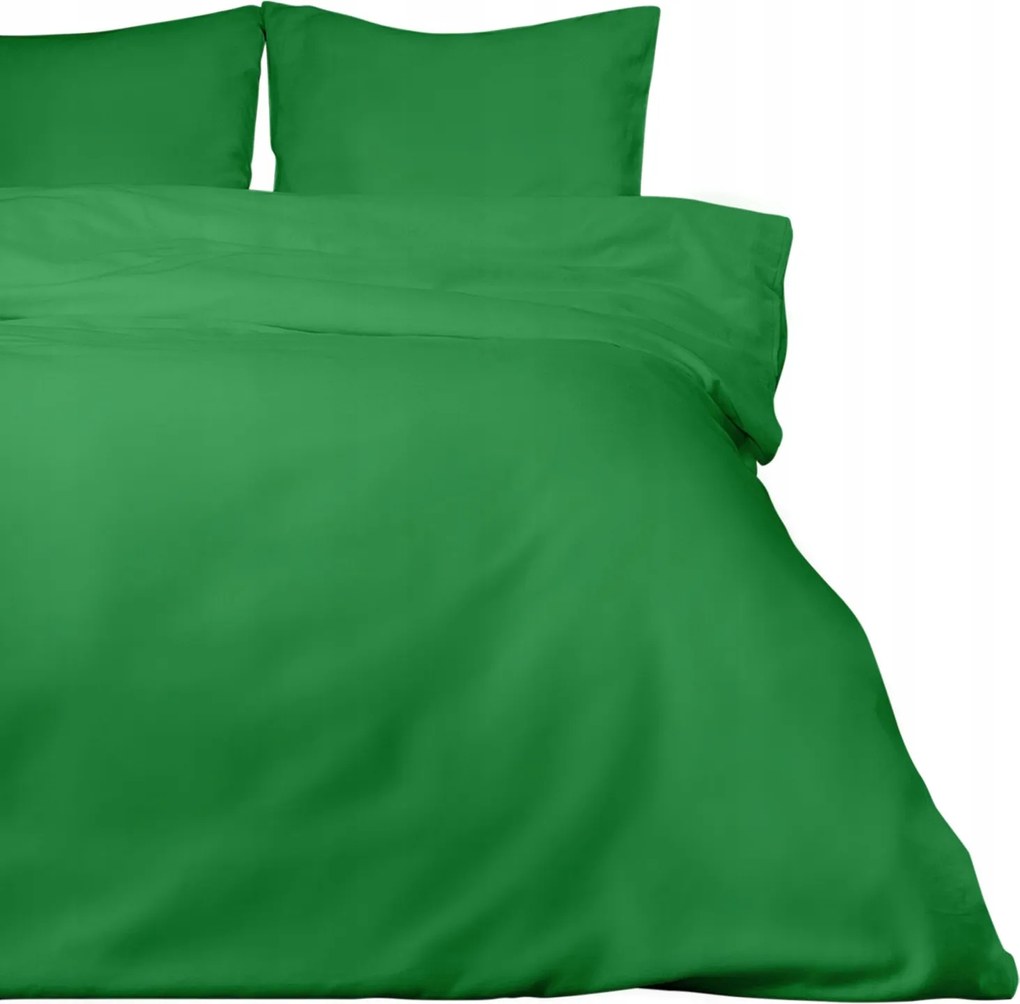 Pamut-szatén ágyneműhuzat 200x220 Új Zöld