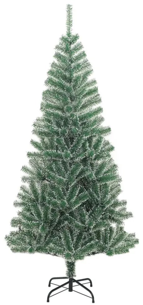 zöld műkarácsonyfa hóval 150 cm