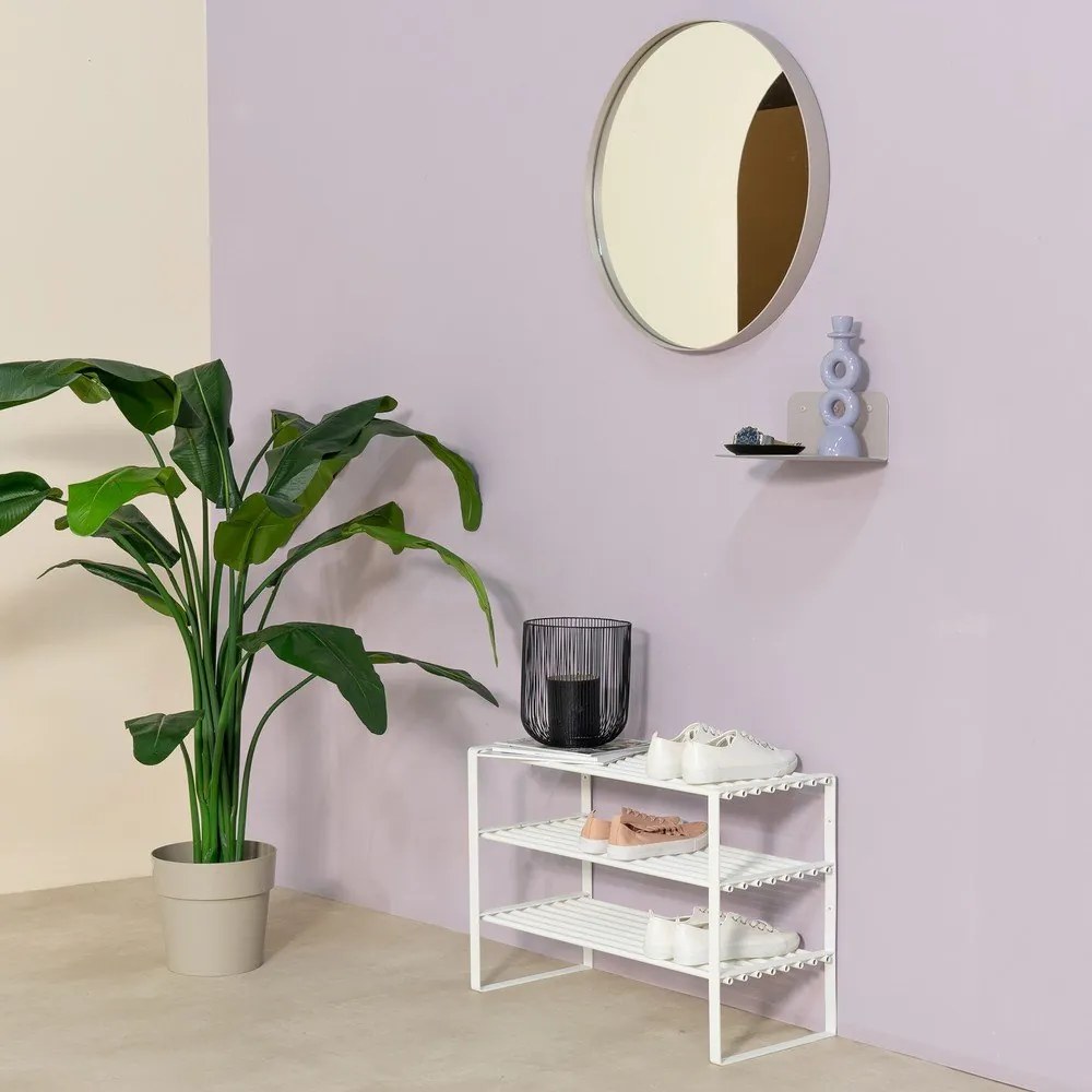 Fehér fém cipőtartó 70x49x29 cm Rex – Spinder Design