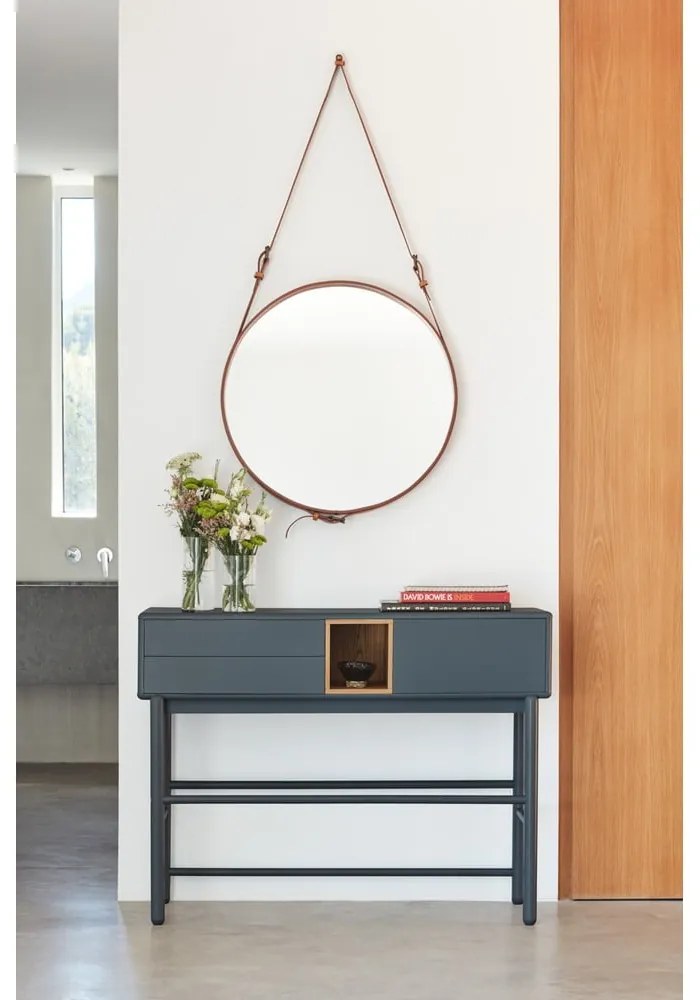 Sötétszürke konzolasztal 35x120 cm Corvo - Teulat