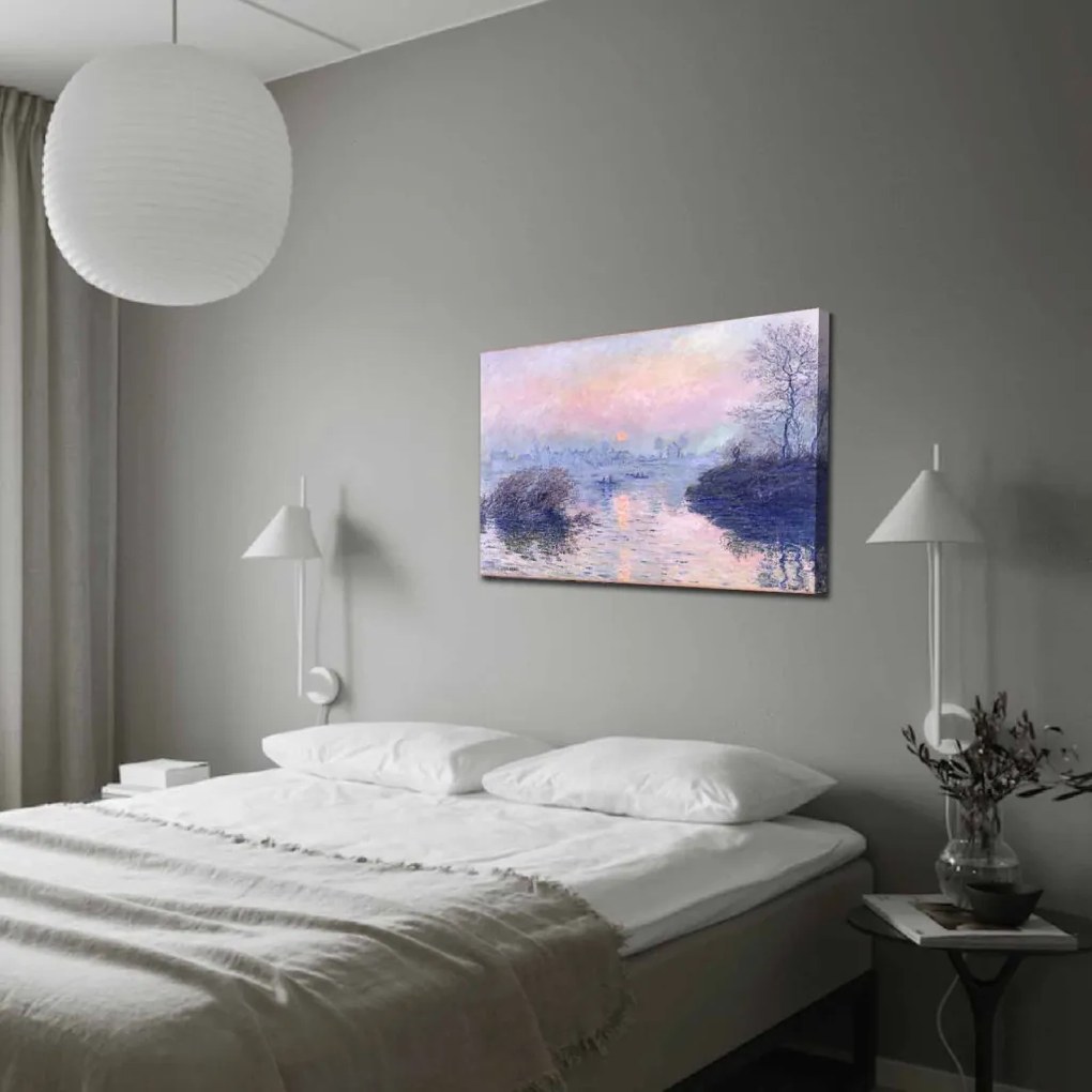 70100FAMOUSART-039 Monet velúr vászonkép, 70 x 100 cm