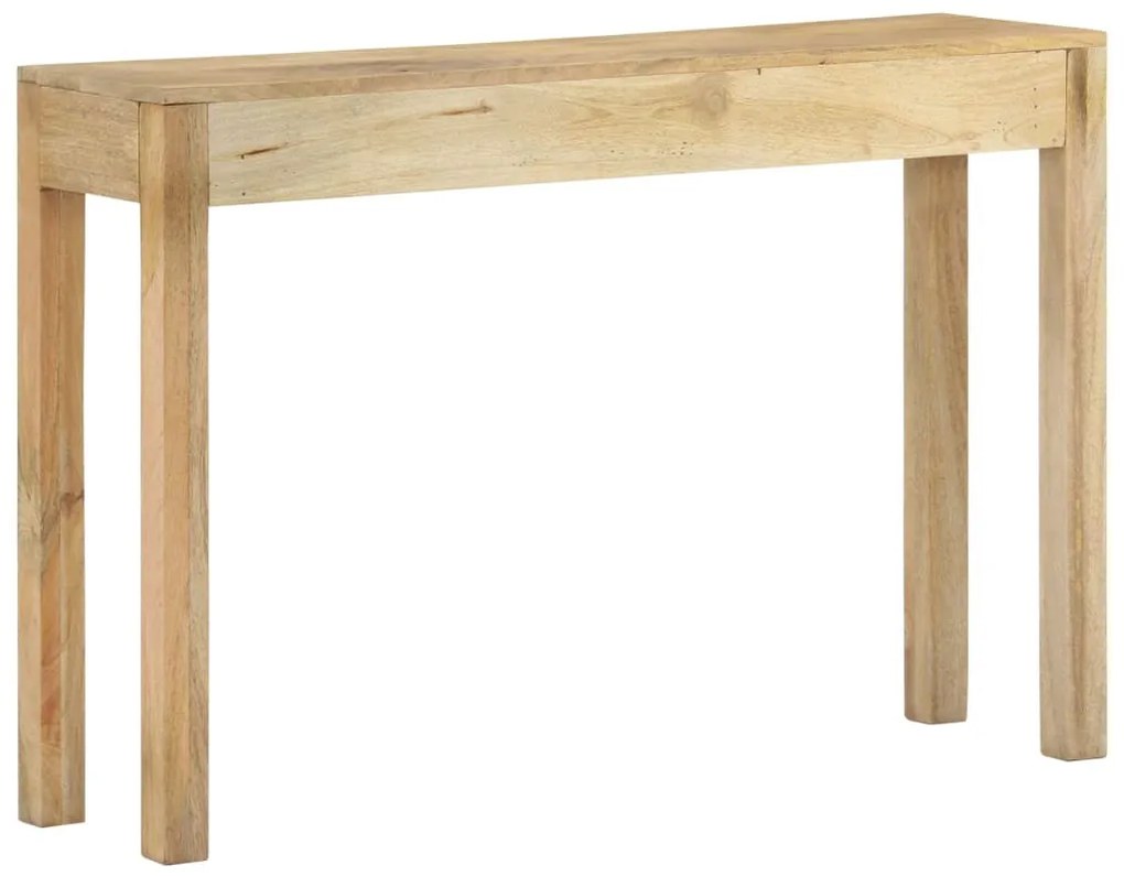tömör fehérített mangófa konzolasztal 110 x 30 x 75 cm
