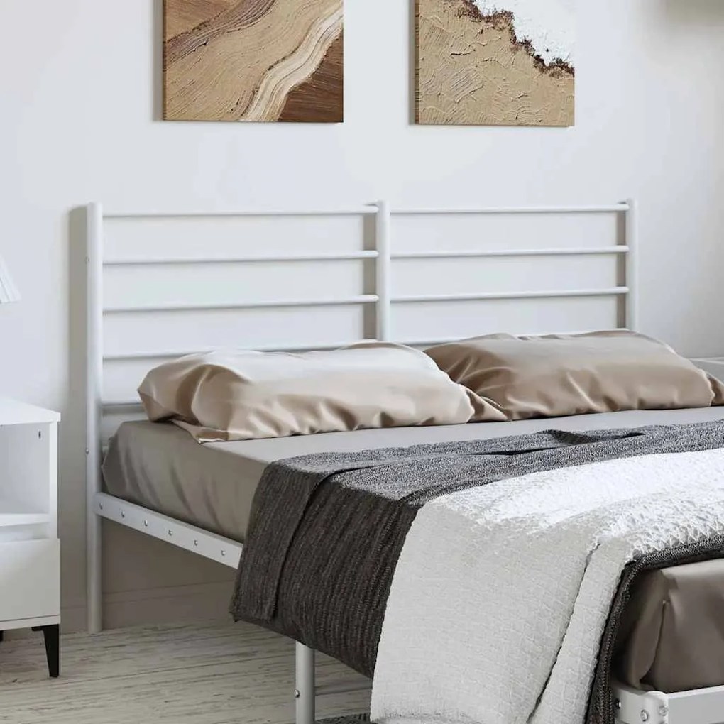 fehér fém fejtámla 150 cm