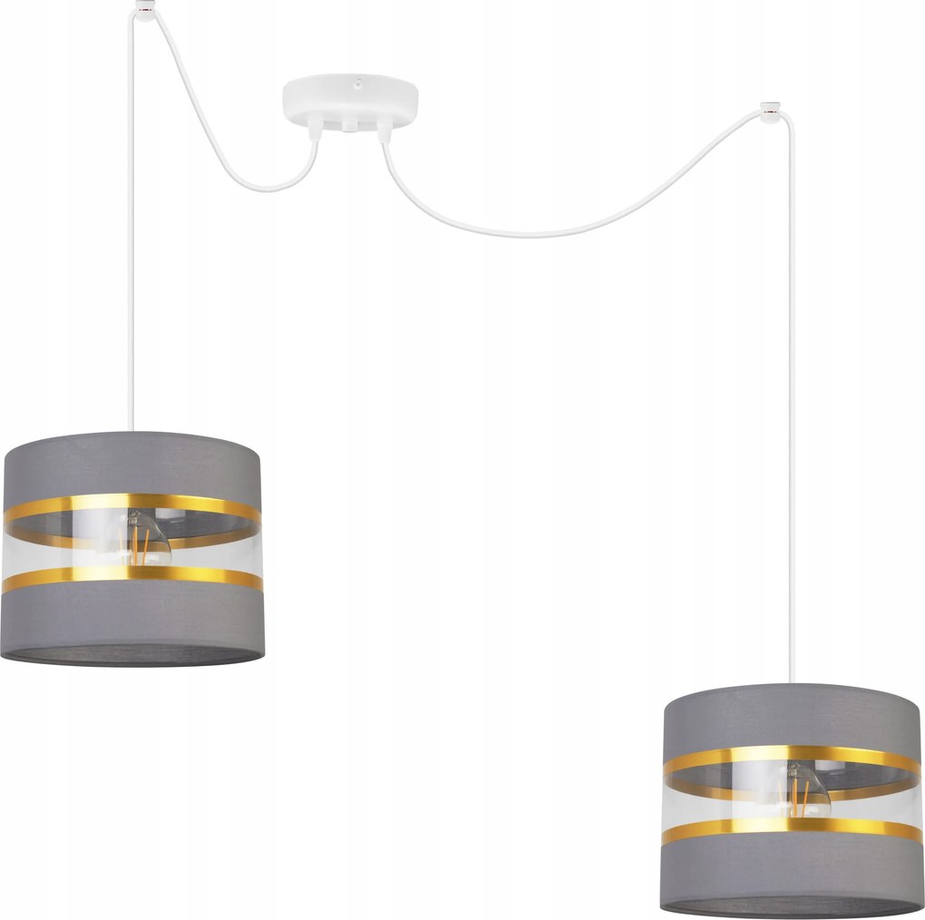 Mennyezeti Függőlámpa Pók Csillár Csillogó Lámpabúra Arany Csíkos Modern