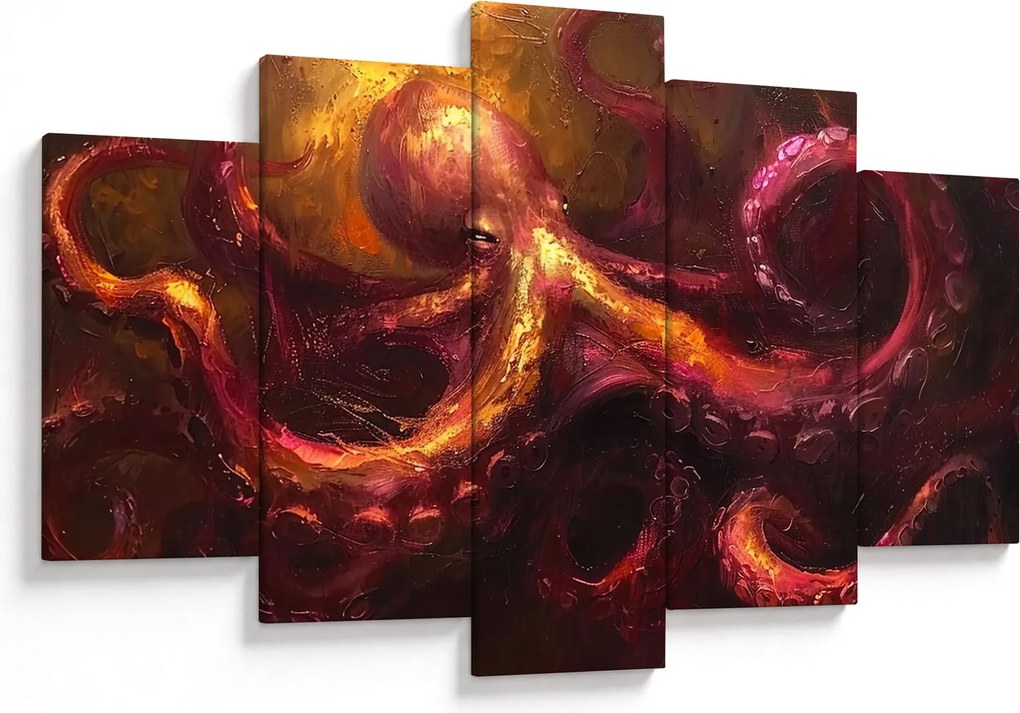 Kép - Polip, olajfestmény (150x105 cm)
