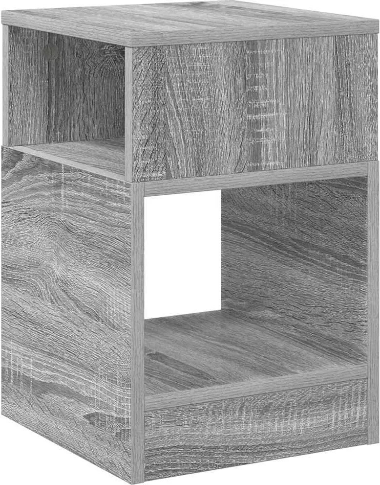 vidaXL Végasztal Szürke Sonoma 30,5 x 30 x 45 cm Faanyag