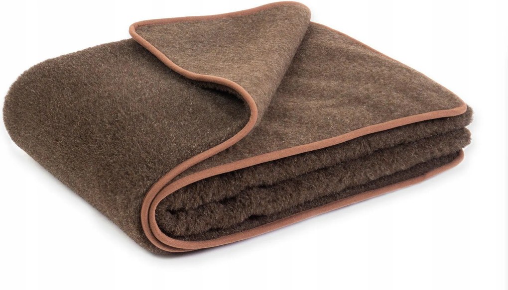 Ausztrál merinó gyapjú takaró barna 155x200 Alaszka