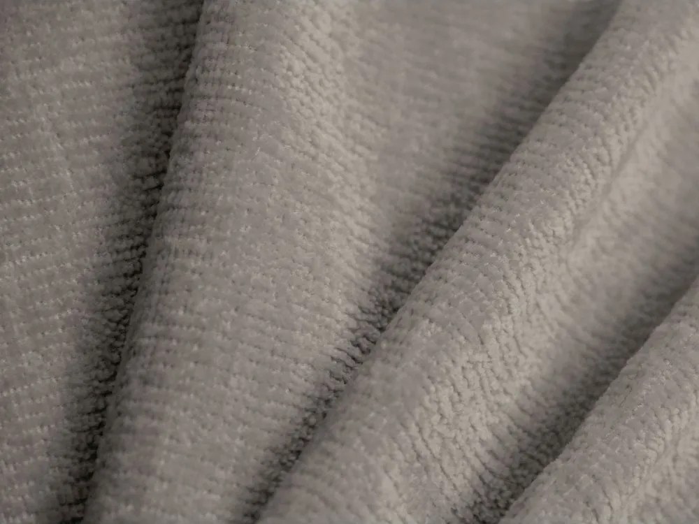 Bézs kárpitozott ágyneműtartós franciaágy ágyráccsal 160x200 cm Ovalo – Micadoni