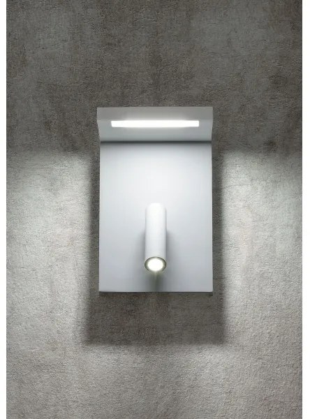 Redo 01-1499 - LED Fali spotlámpa AGOS LED/6W/230V + LED/3,2W USB fehér