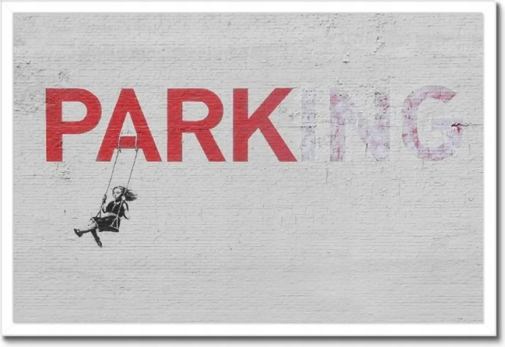 Poszterek keretben 60x40 Banksy Parkoló