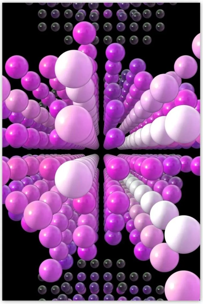 Poszterek 80x120 Lila Mátrix