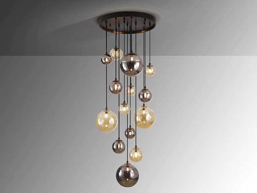 SCHULLER 439015 DARK Többágú Függesztett Lámpa G9 IP20