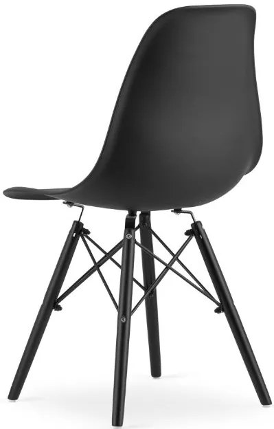Skandináv stílusú étkezőszékek 4db fekete Dark Classic