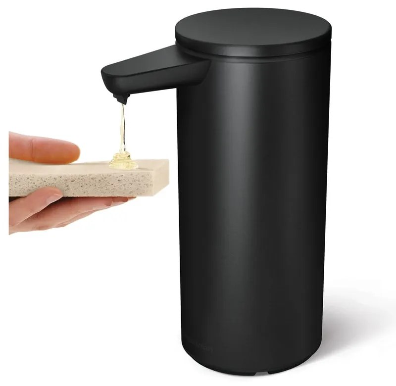 Matt fekete automata acél szappanadagoló 414 ml – simplehuman