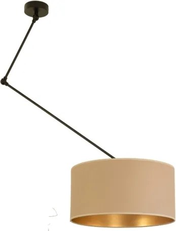 LED állítható rúdon függesztett csillár GORTA 1xE27/60W/230V bézs/arany